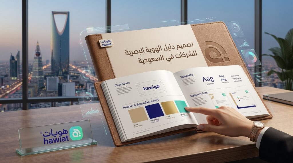تصميم دليل الهوية البصرية للشركات في السعودية