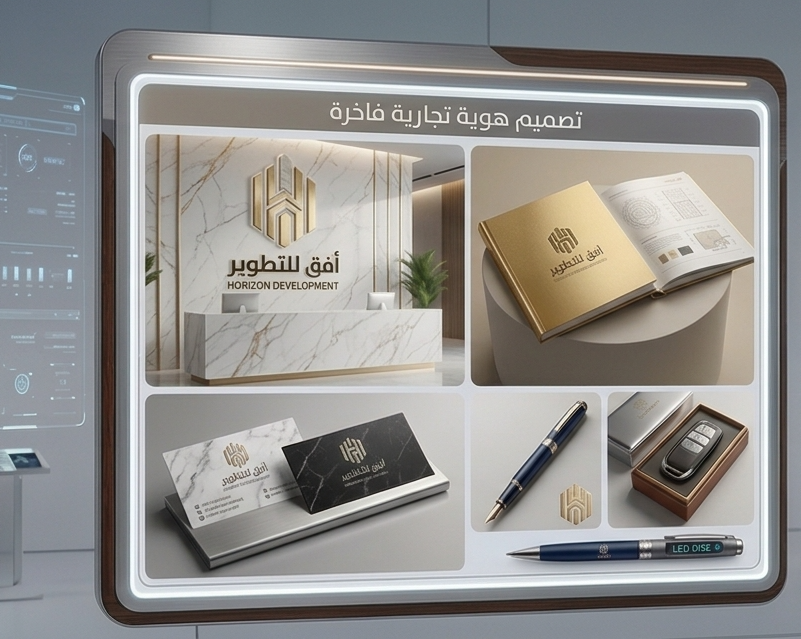 تصميم هوية تجارية فاخرة