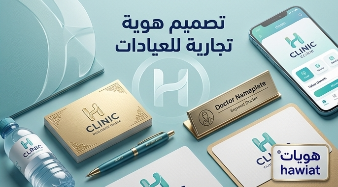 شركة تصميم هوية تجارية للعيادات في السعودية