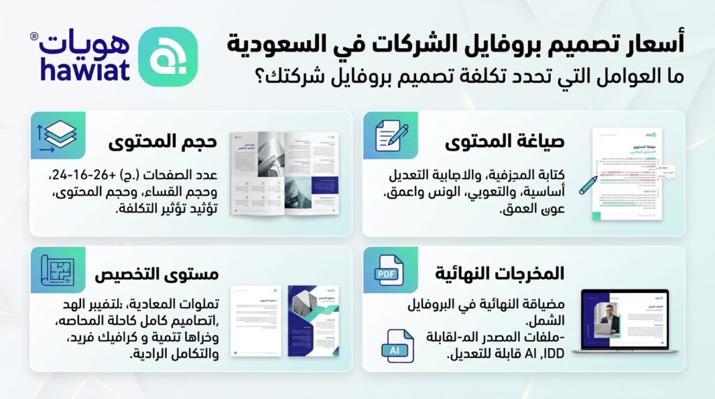شركة تصميم بروفايل شركات في السعودية