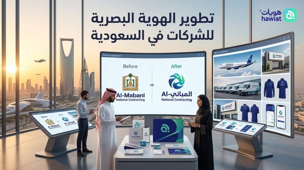 تطوير الهوية البصرية للشركات في السعودية