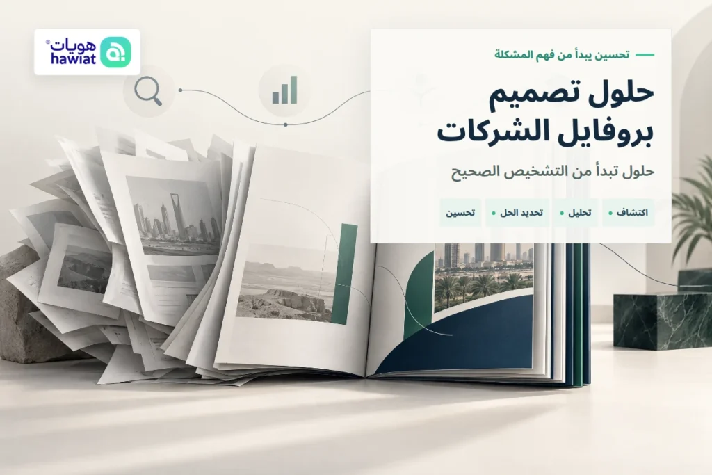 حلول تصميم بروفايل الشركات
